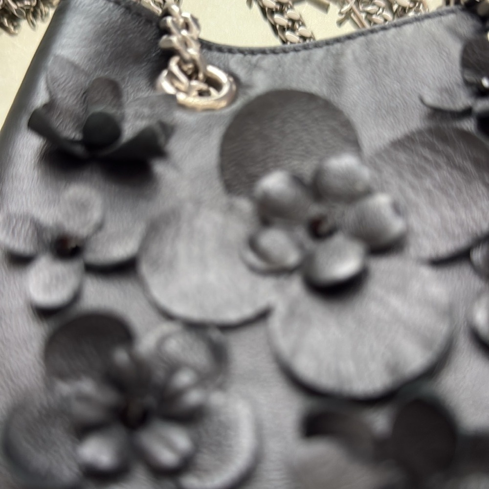 NWOT YSL RARE Lambskin Appliqué Baby Emmanuelle Bucket Bag; - Picture 6 of 11
